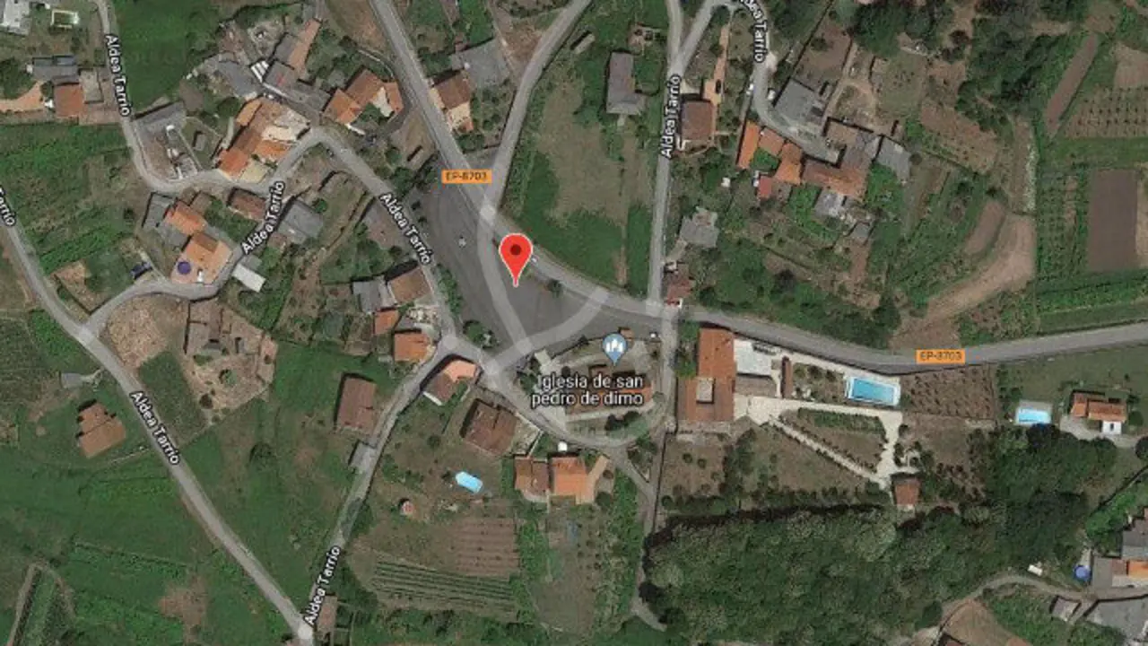 Parroquia de Dimo, en Catoira