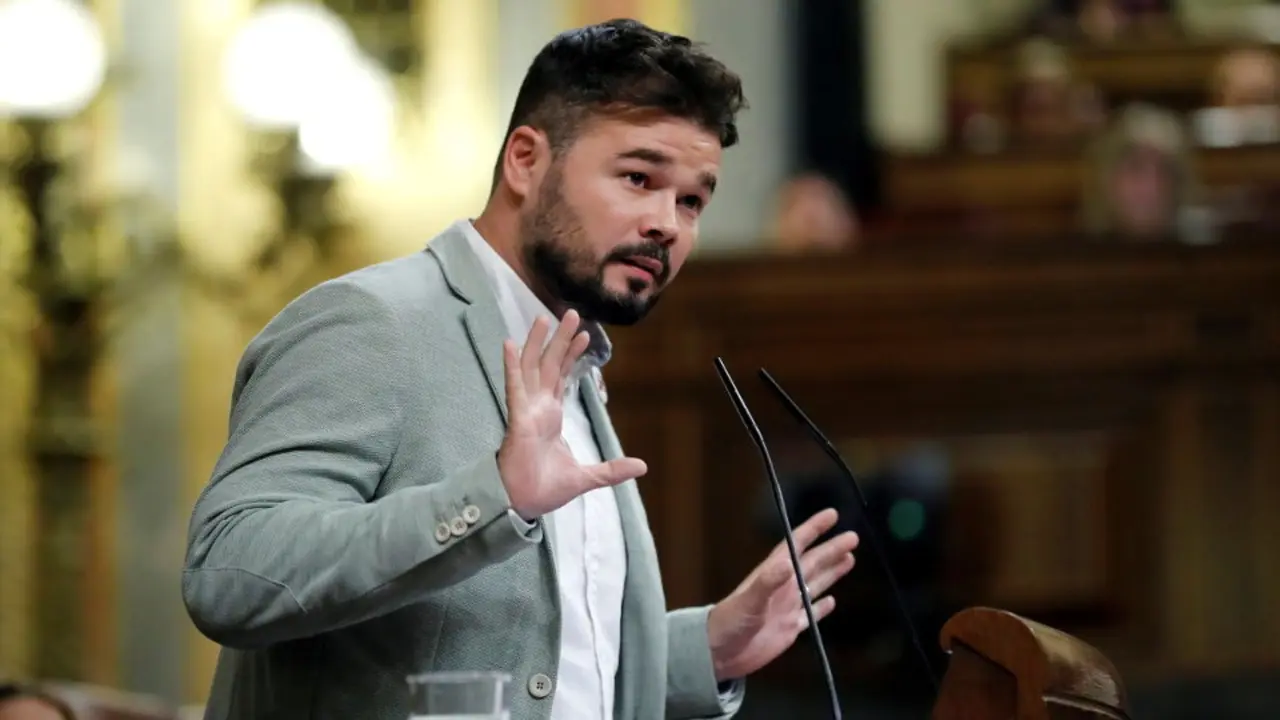 Gabriel Rufián en el Congreso de los Diputados. AEP