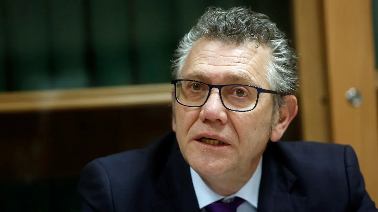 Javier Touza, presidente de la Cooperativa de Armadores de Pesca del Puerto de Vigo. JAVIER CERVERA-MERCADILLO (ARCHIVO)