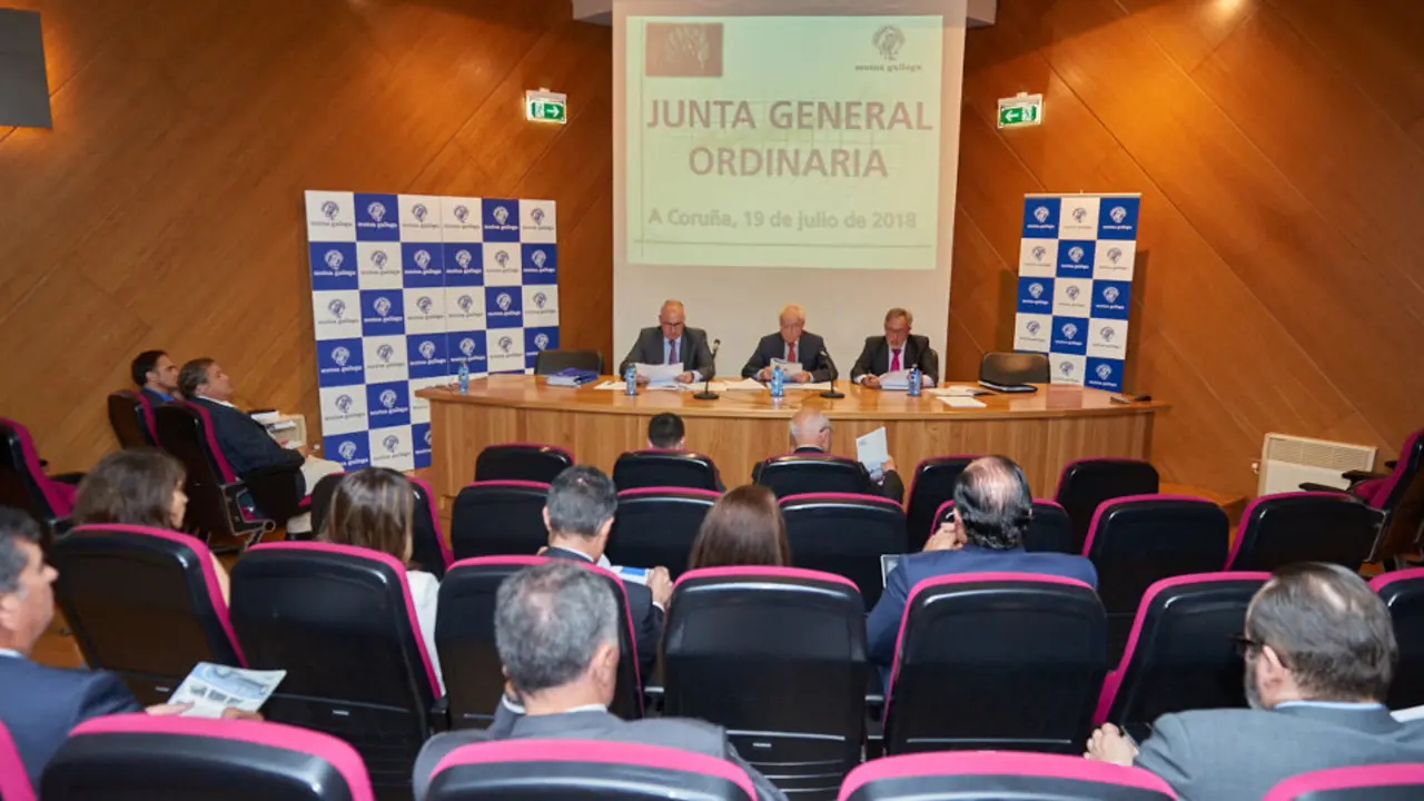 Asamblea de 2018 de la Mutua Gallega en A Coruña. EP