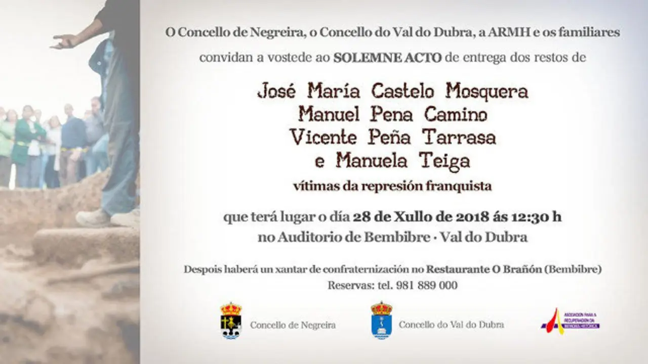 Acto en Bembibre. TWITTER (@ARMH_Memoria)