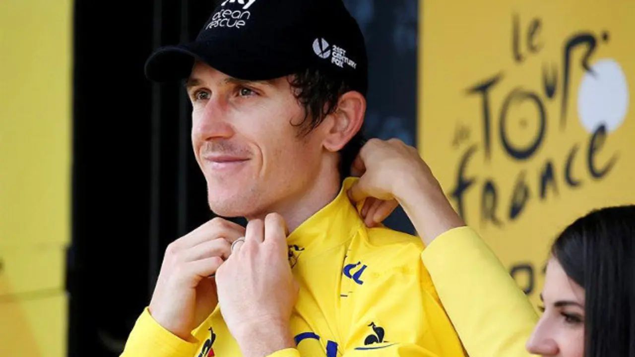 Geraint Thomas, virtual ganador del Tour. SEBASTIEN NOGIER (EFE)
