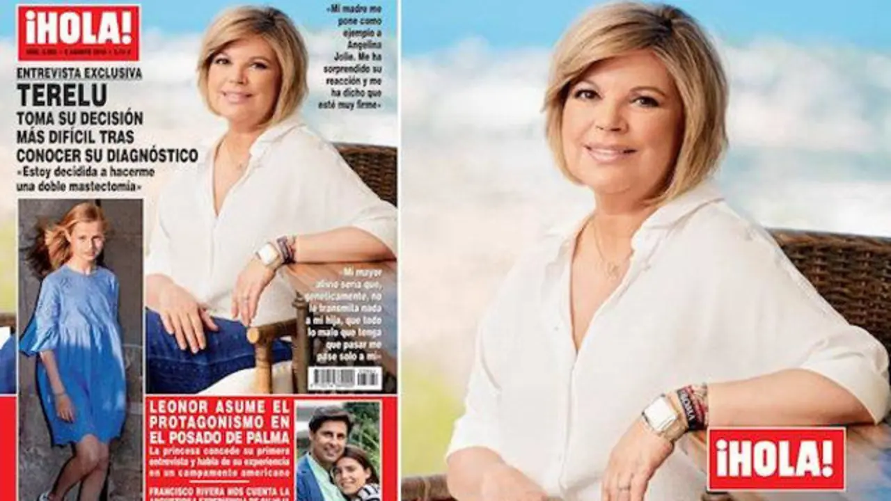 Terelu Campos, en la revista ¡Hola!. TWITTER