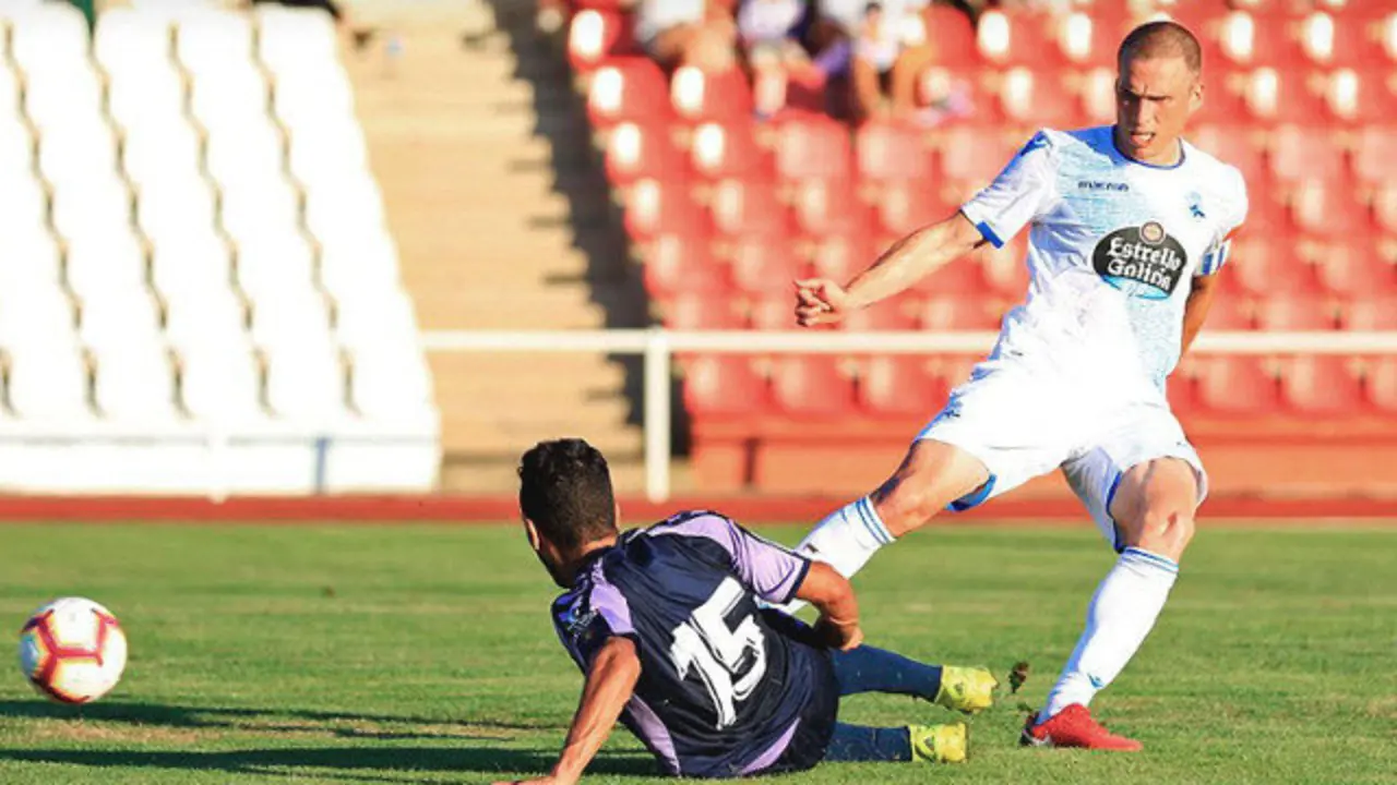 Bergantiños, en un momento del Deportivo-Valladolid. @RCDeportivo (TWITTER)