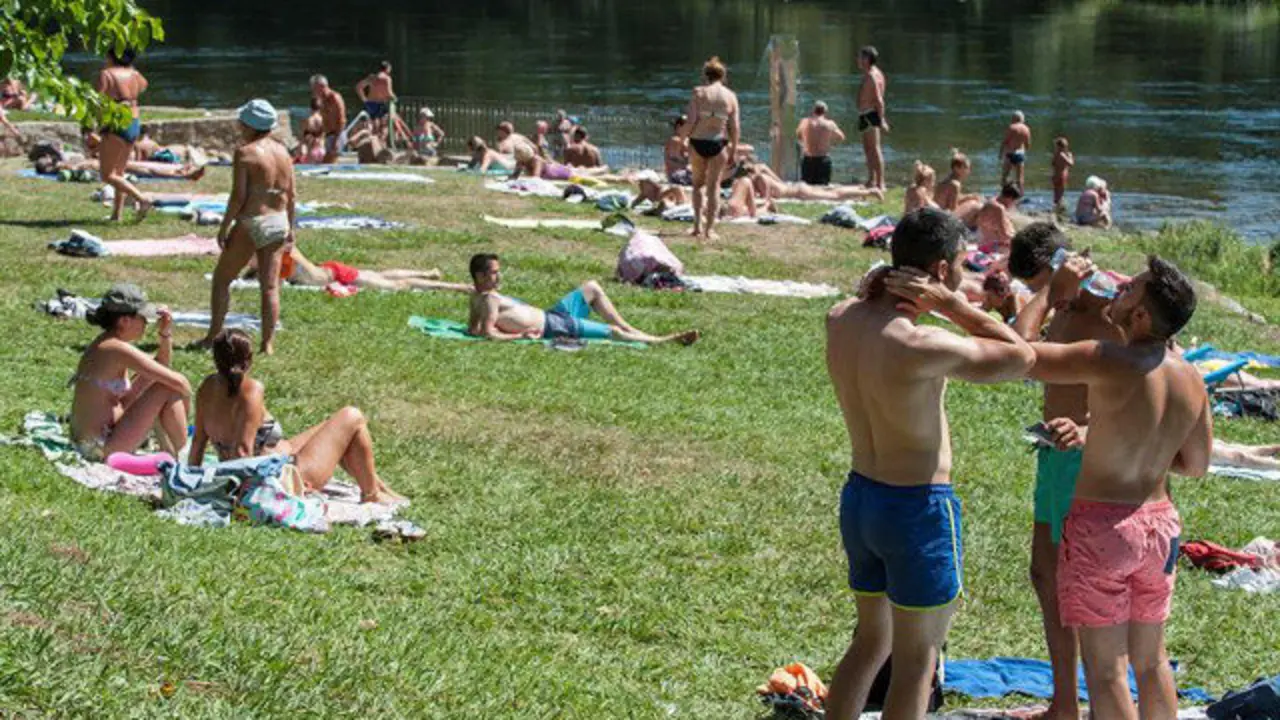 Zona fluvial del Río Miño en Ourense. EFE
