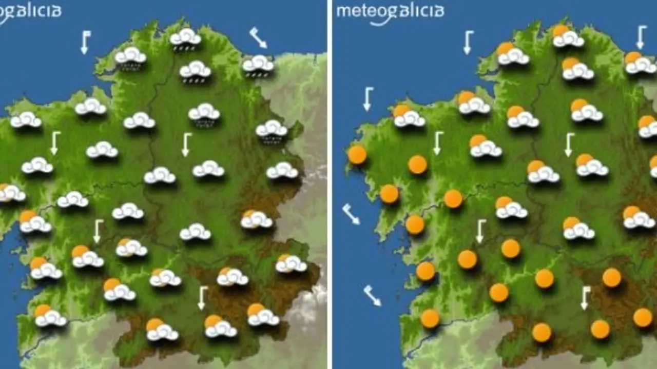 A predicci&oacute;n do xoves. METEOGALICIA