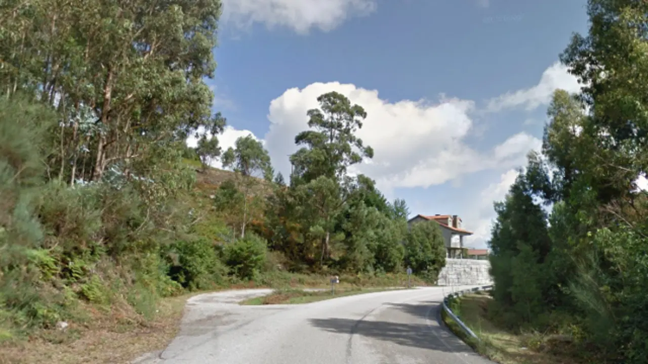 Zona del cruce Arcade-Amoedo, en Pazos de Borbén. GOOGLE MAPS