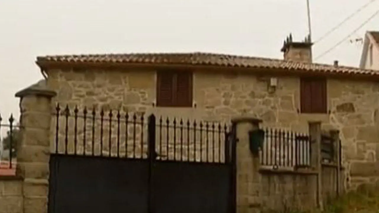 Vivenda de A Estrada en la que se produjo el ataque. TVG