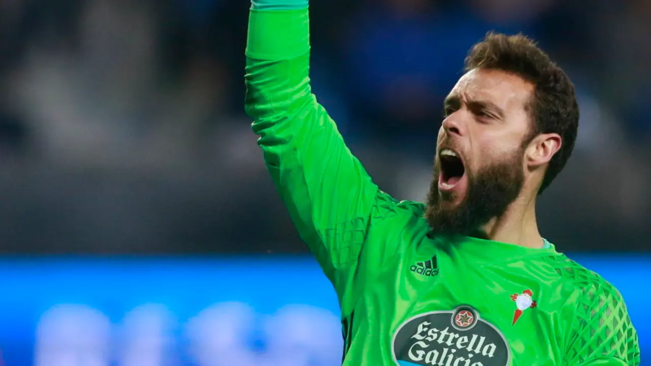 El portero de la primera plantilla, Sergio Álvarez. OLIVIER HOSLET