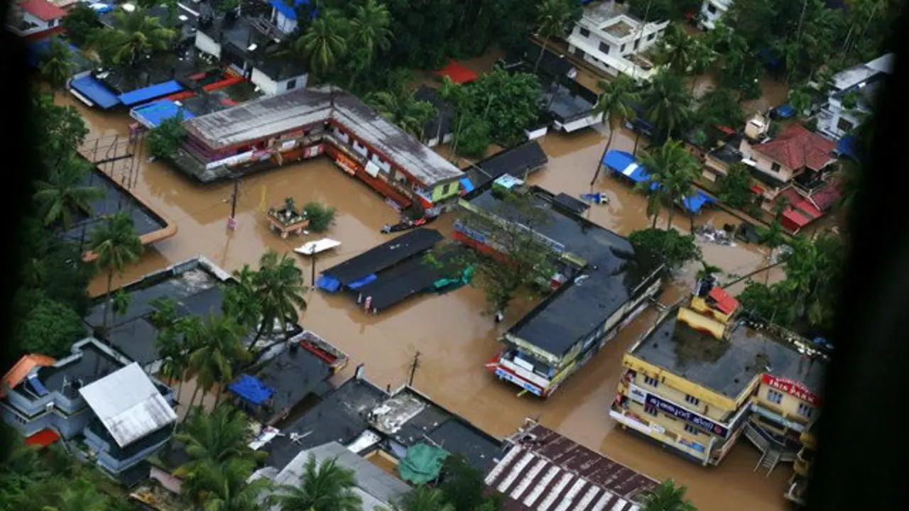 Una de las zonas afectadas por las inundaciones. PRAKASH