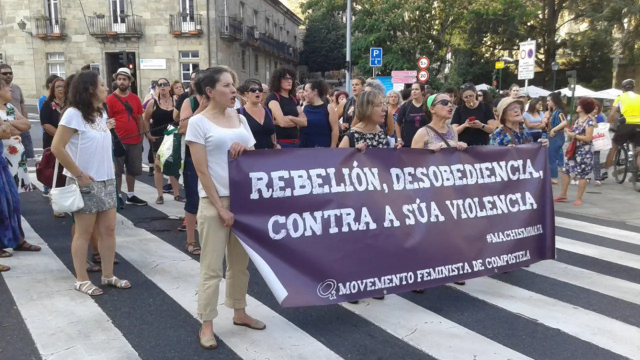 Concentración en Compostela. ESQUERDA UNIDA (TWITTER)