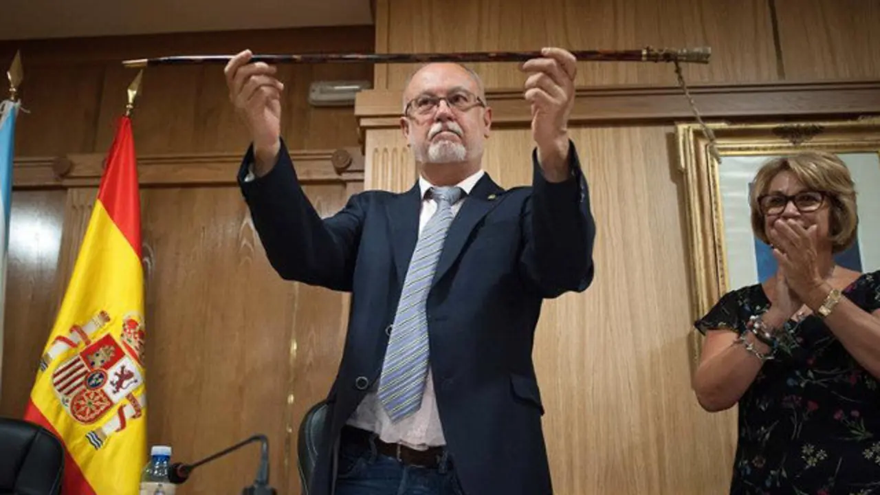 Manuel Cabas durante el acto de nombramiento. EFE