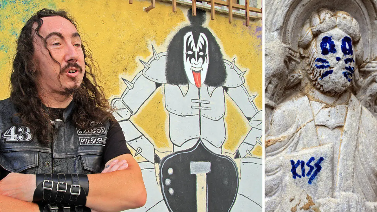 La obra de BJ y la macarrada de la catedral de Santiago. LUIS POLO