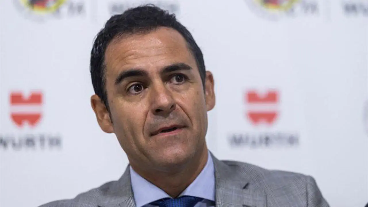 Rueda de prensa de Carlos Velasco Carballo. EFE