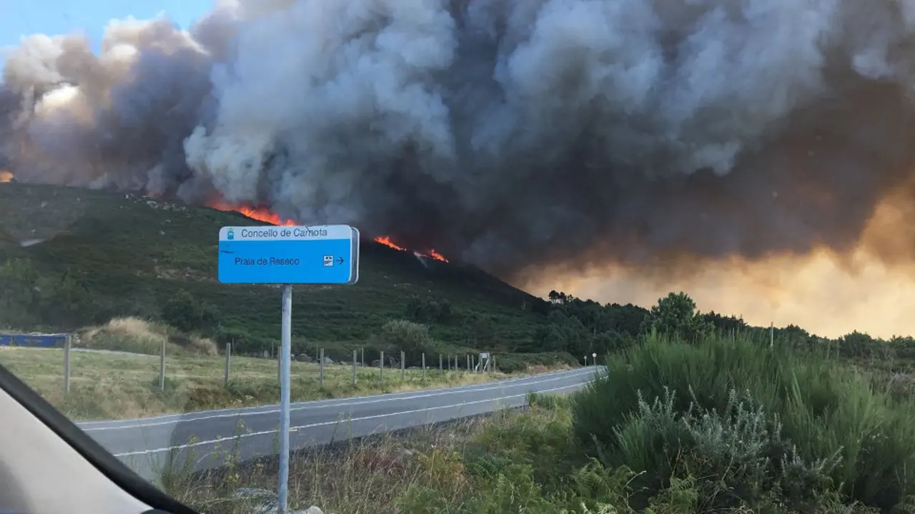 Incendio de Carnota. DP
