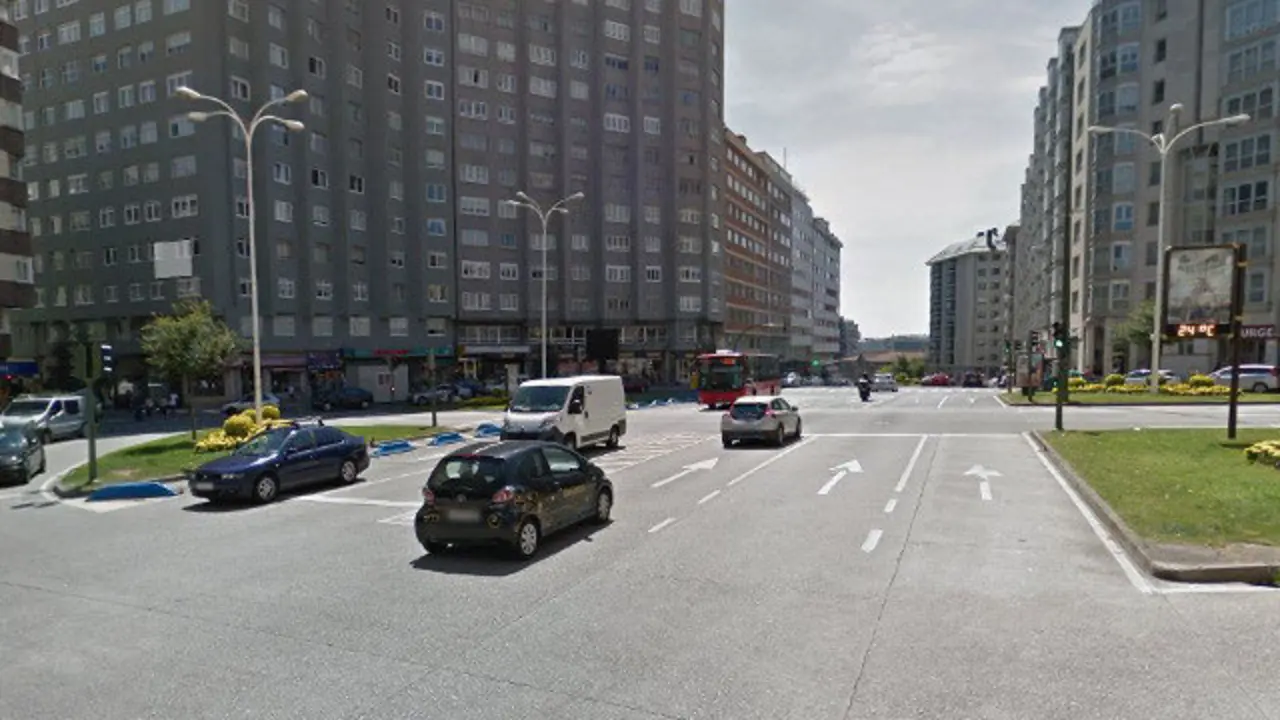 Ronda de Outeiro, en la zona de O Ventorrillo. GOOGLE MAPS