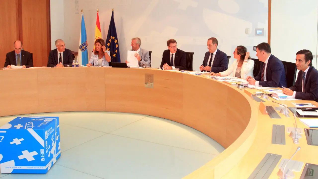 Reunión del Consello da Xunta, este jueves. PEPE FERRÍN (AGN)