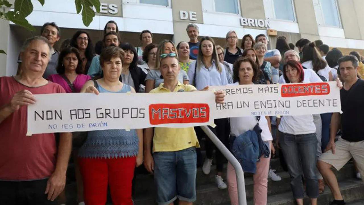 Encierro en el IES de Brión. XOÁN REY