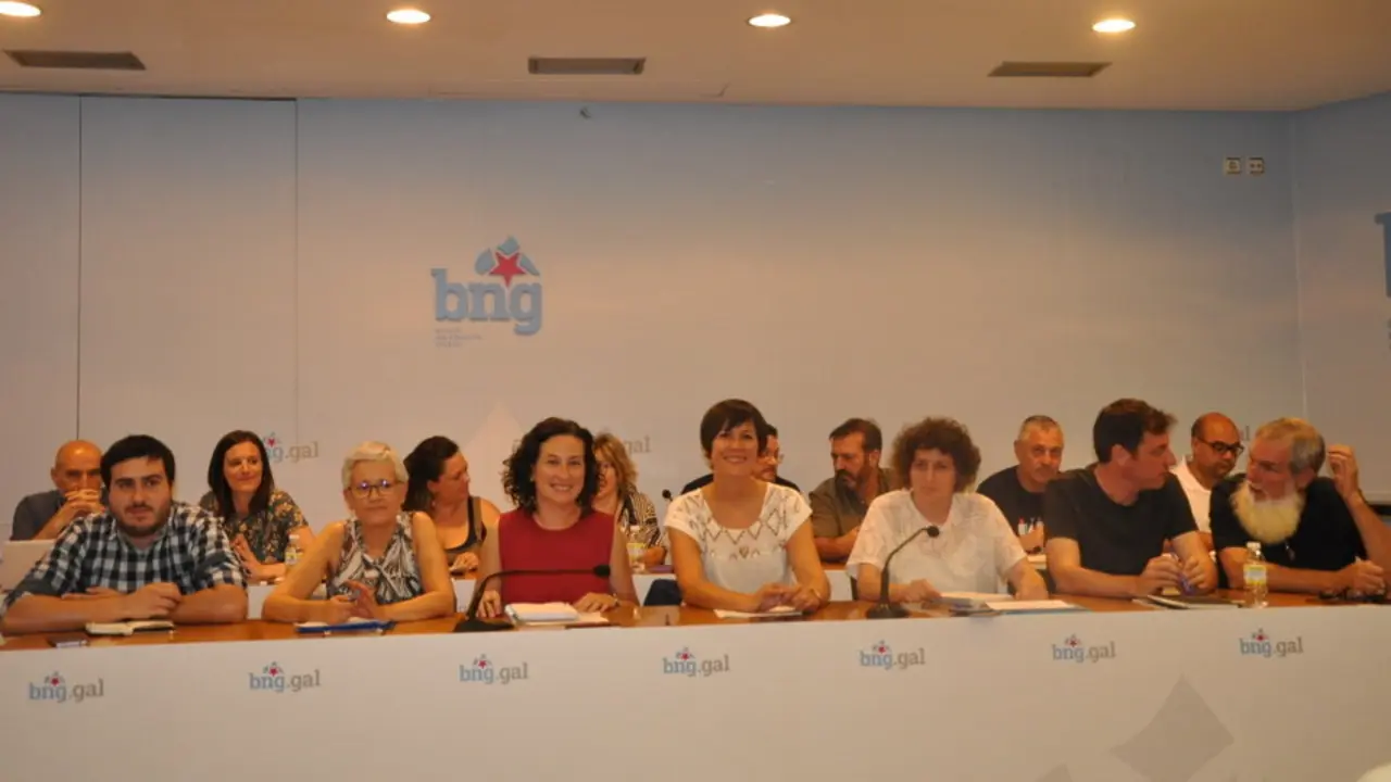 Ana Pontón durante a reunión do Consello Nacional. BNG