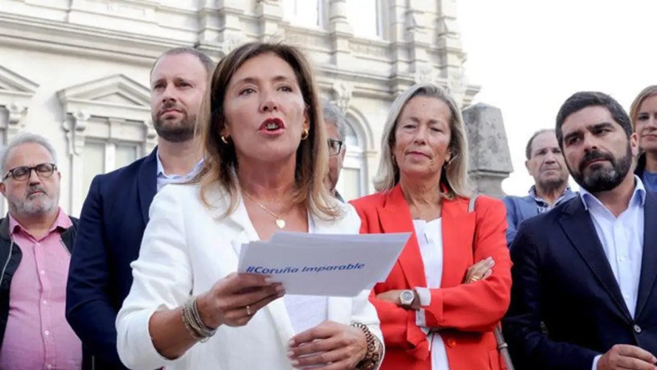 Beatriz Mato, en la presentación de su candidatura. MONCHO FUENTES (EFE)