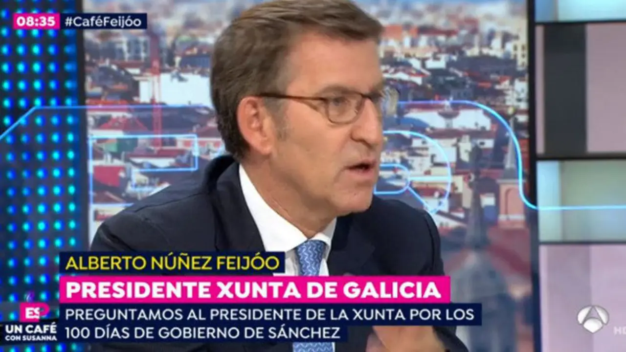 Feijóo, en Espejo Público. A3