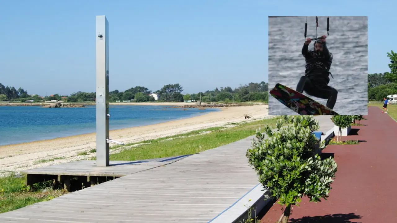 Playa de O Bao, en A Illa de Arousa. DP