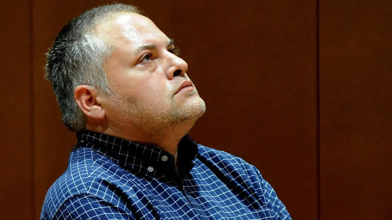 Manuel Mirás, acusado de matar a su hijo golpeándolo con una pala metálica en el bosque de Oza-Cesuras. MONCHO FUENTES