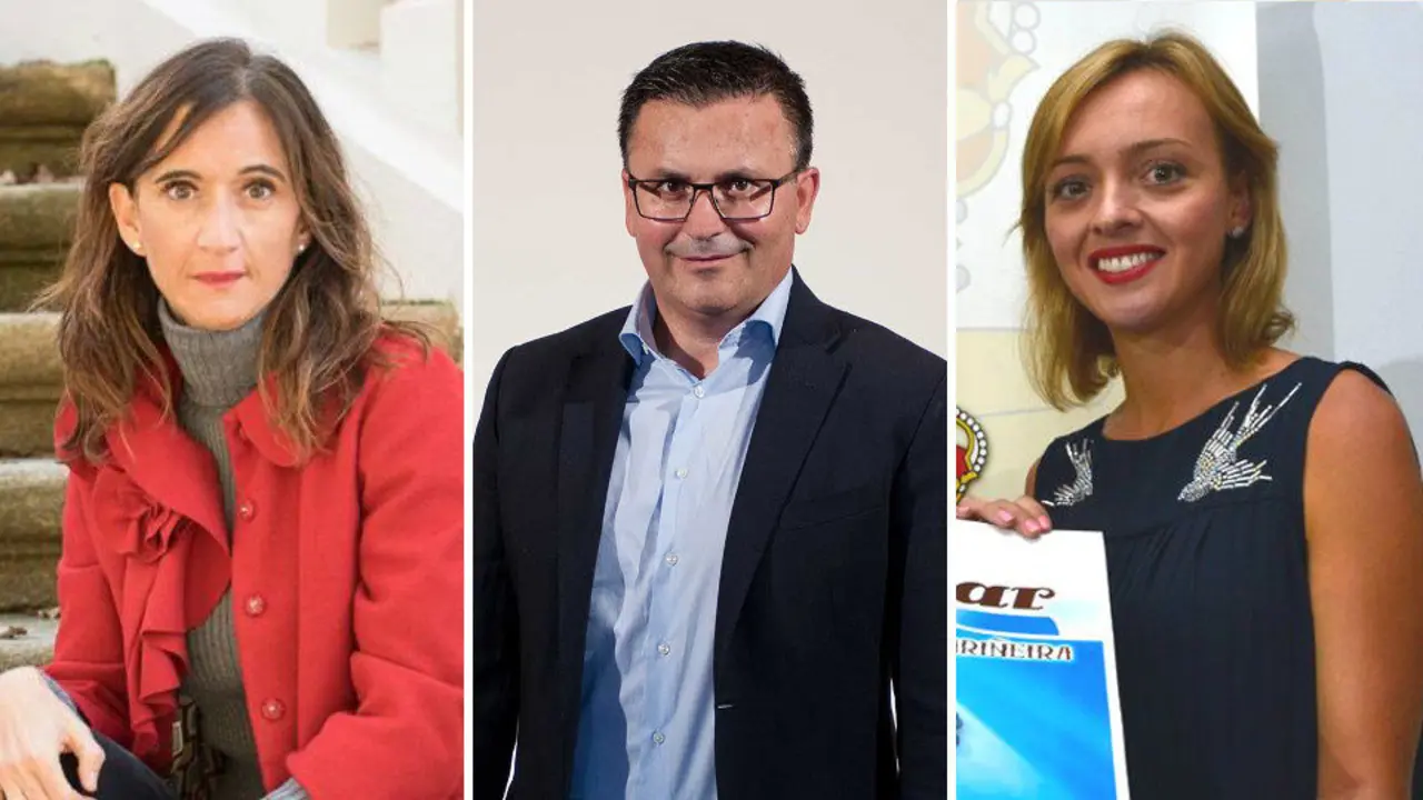 Carmen Pomar, José González y Fabiola García