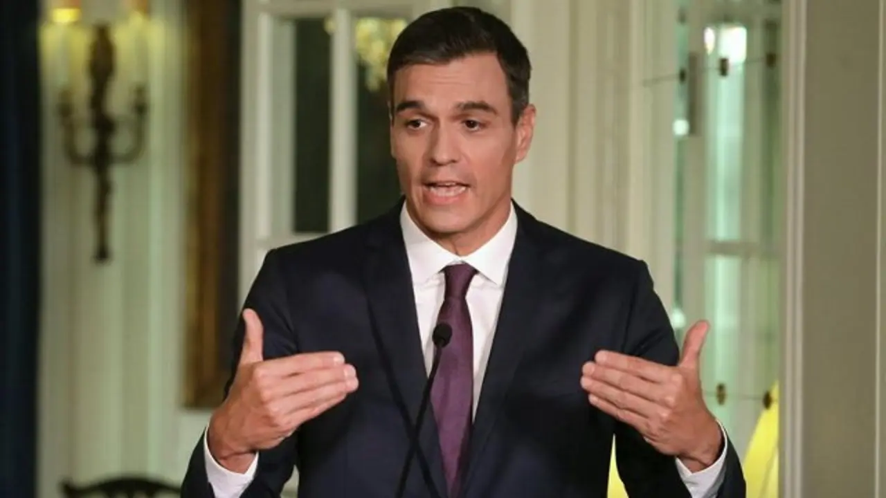 Pedro Sánchez, en la residencia del embajador en Nueva York. BALLESTEROS (EFE)