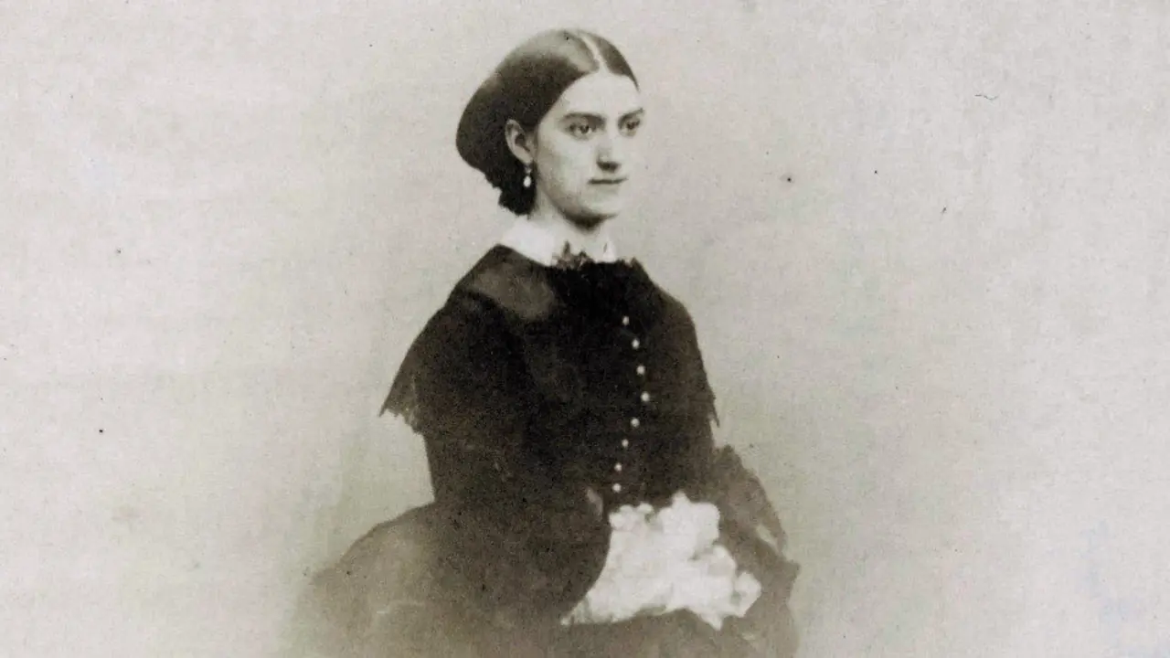 Constance Qu&eacute;niaux, identificada como a modelo que pousou para o pintor Gustave Courbet en 1866 para o seu cadro 'A orixe do mundo'. EFE