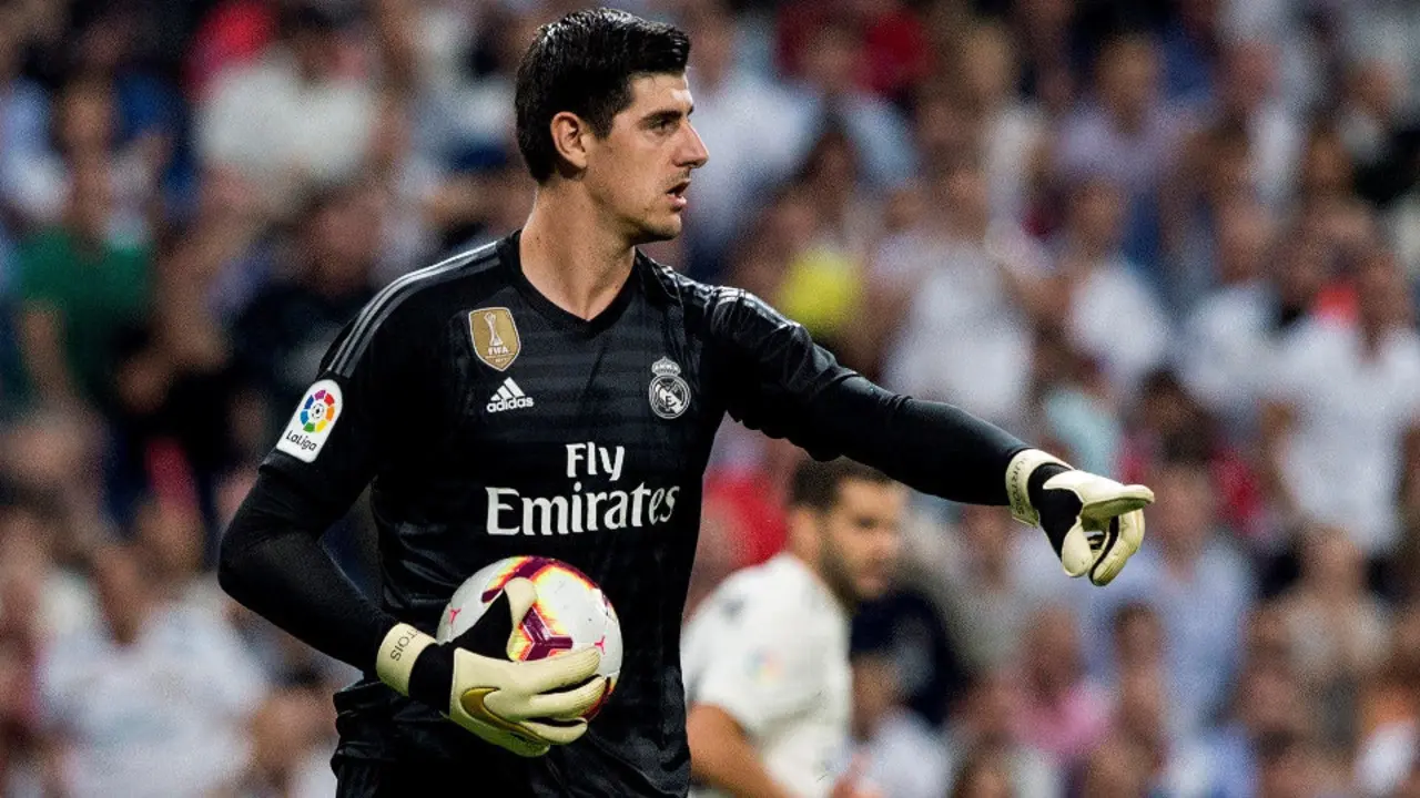 El guardameta belga del Real Madrid, Thibaut Courtois. RODRIGO JIMÉNEZ (Efe)