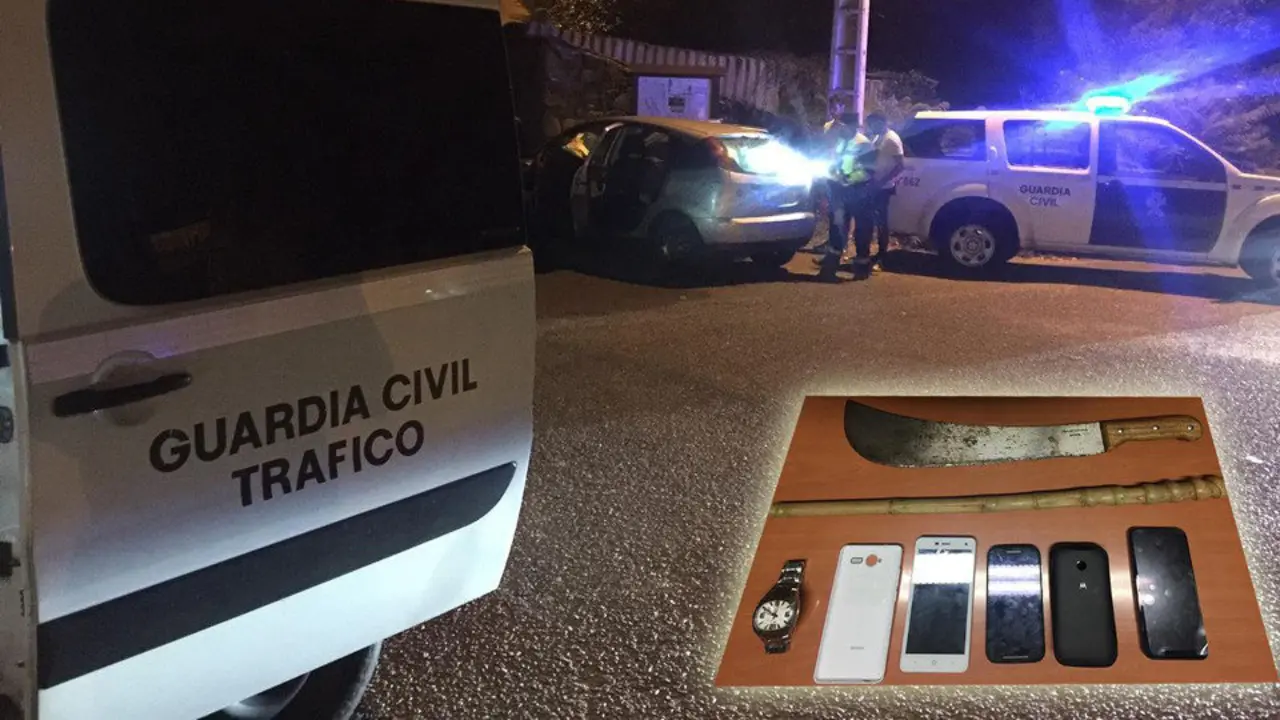 El conductor fue interceptado en Ponteareas. GC