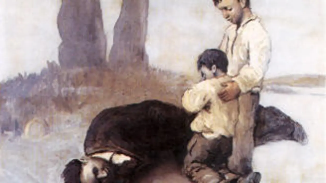 &#39;A derradeira leición do mestre&#39;, de Castelao. EP