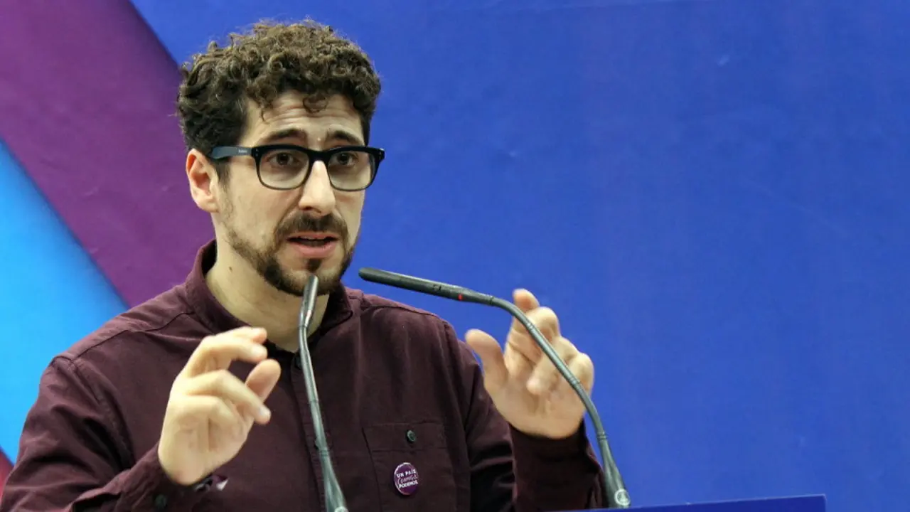 Josito Pérez, en un mitin de En Marea en 2015. AEP