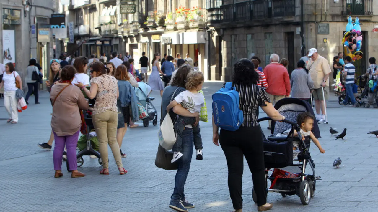 Zona peonil de Pontevedra. DAVID FREIRE