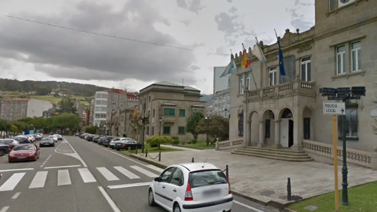 Paso de peóns onde foi atropelada a muller en Marín. DP