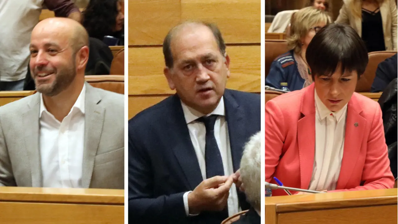 Villares, Leiceaga y Pontón. PEPE FERRÍN