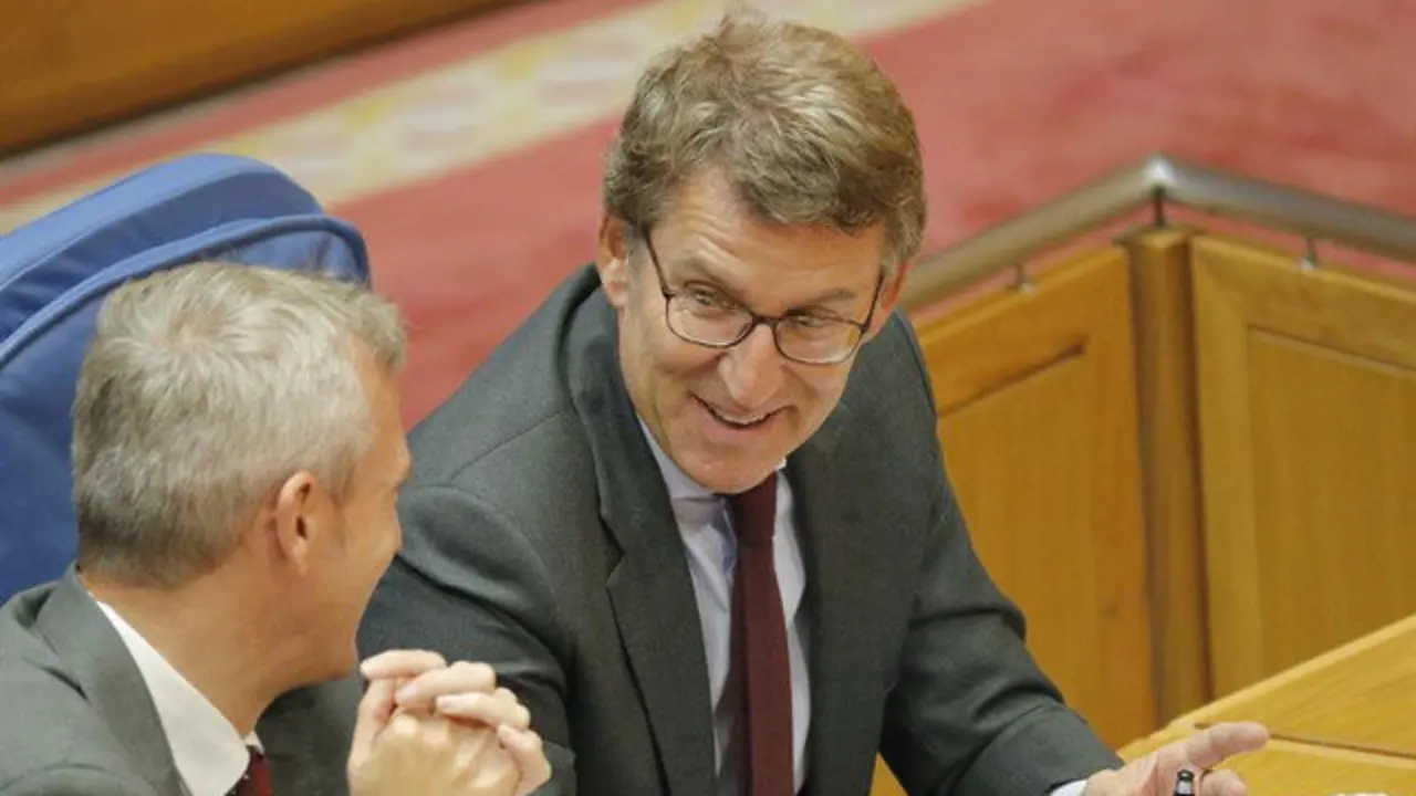 Alberto Núñez Feijóo, no Parlamento galego. LAVANDEIRA JR. (EFE)