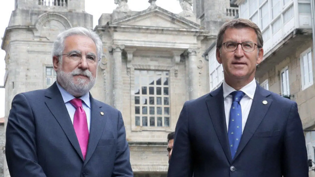 Santalices e Feijóo. EFE