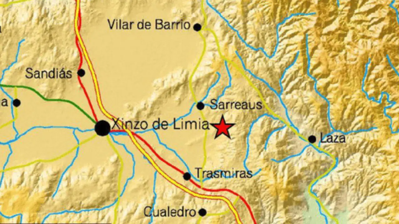 Zona en la que se registró el temblor. IGN