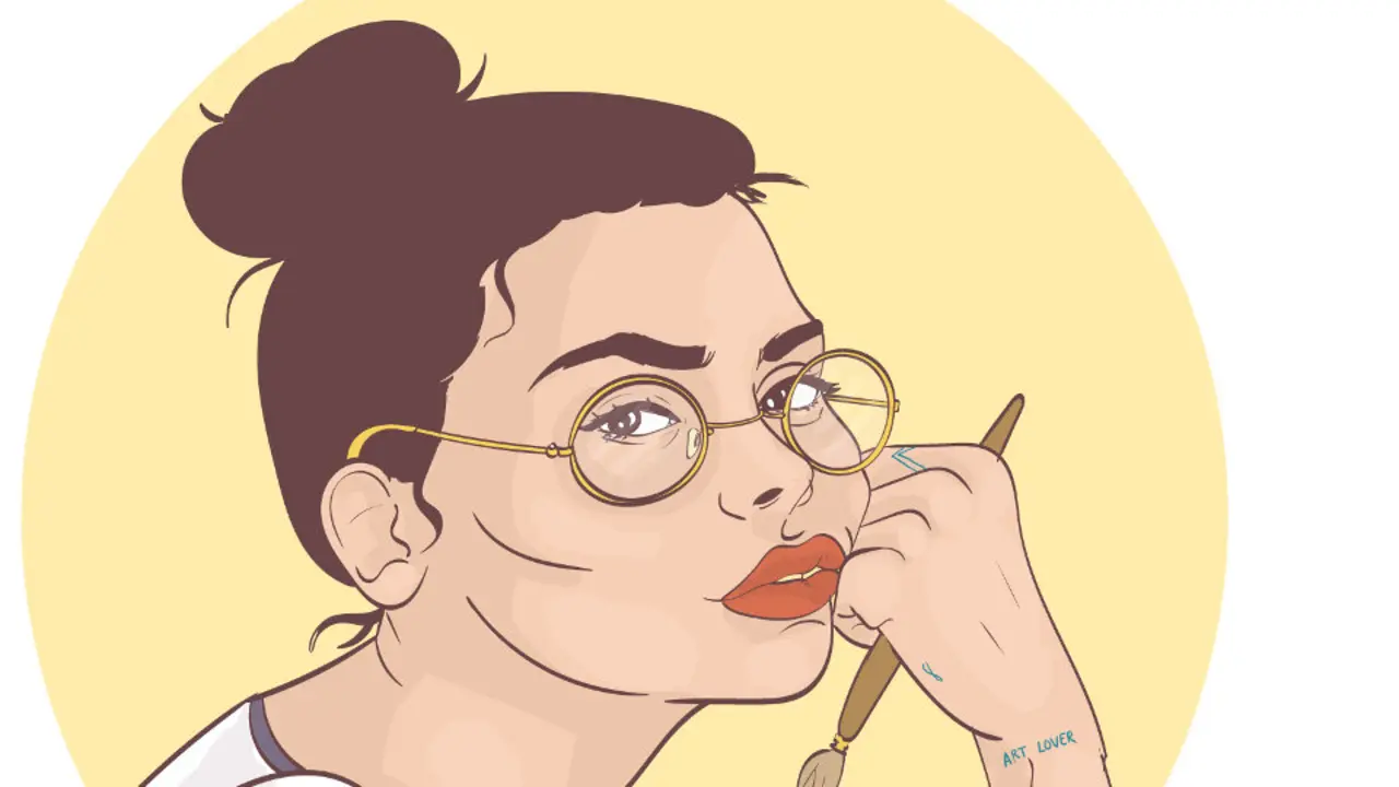 Autorretrato de María Uve, en realidad Victoria González (Vigo, 1984) - Portada