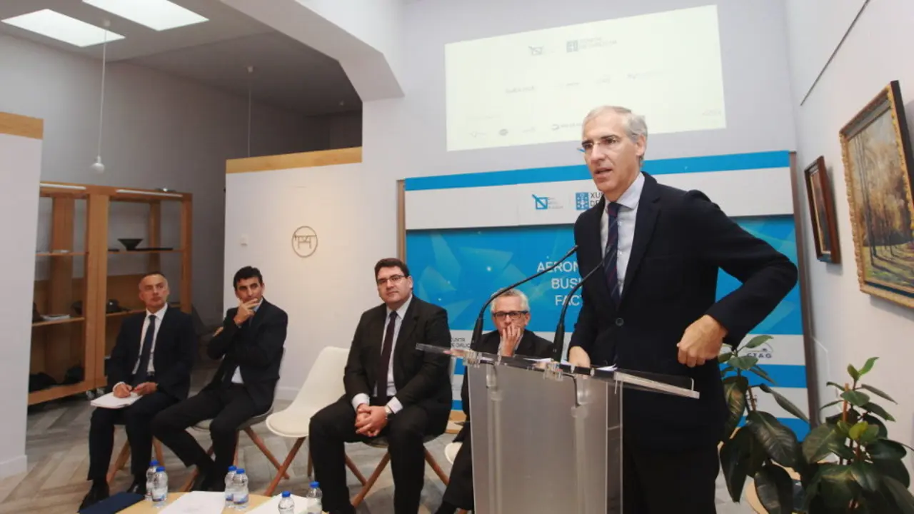 Francisco Conde, este martes en Lugo. VICTORIA RODRÍGUEZ