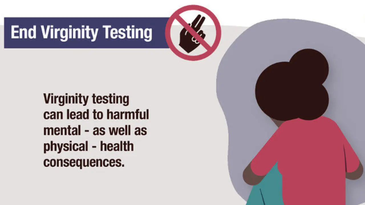 Infografía de la OMS en la que se advierte de que "Las pruebas de virginidad pueden causar daños psicológicos y problemas de salud".