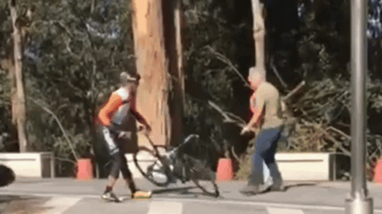 Reacciones martillo ciclistas Pontevedra