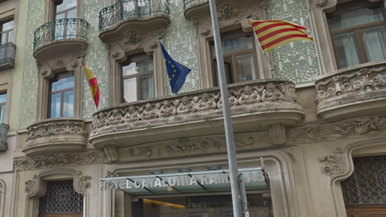 Fachada del hotel Catalonia Ramblas. GOOGLE MAPS