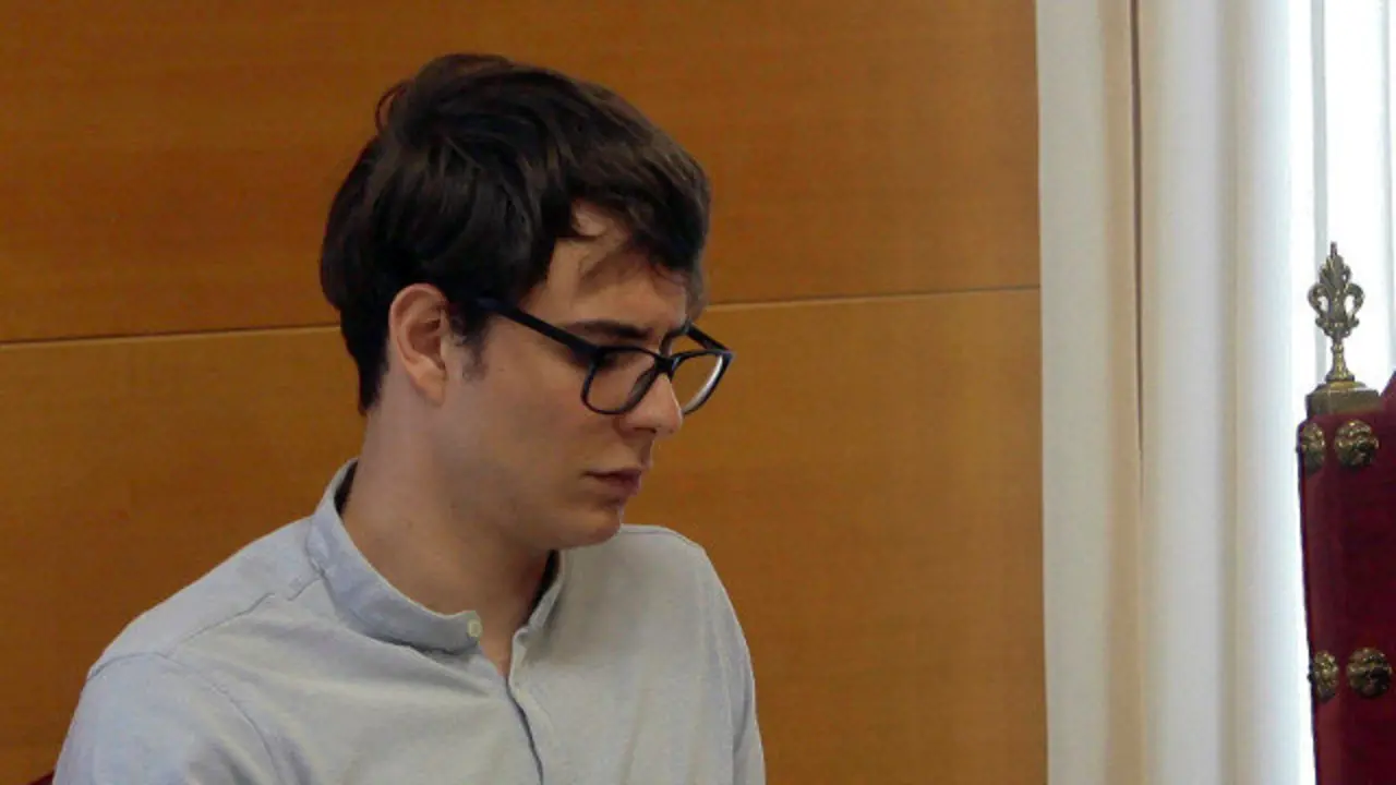 Patrick Nogueira na primeira xornada do xuízo polo crime de Pioz PEPE ZAMORA