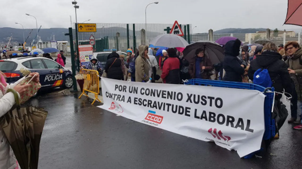 Nueva jornada de huelga de elaborados del mar. EP