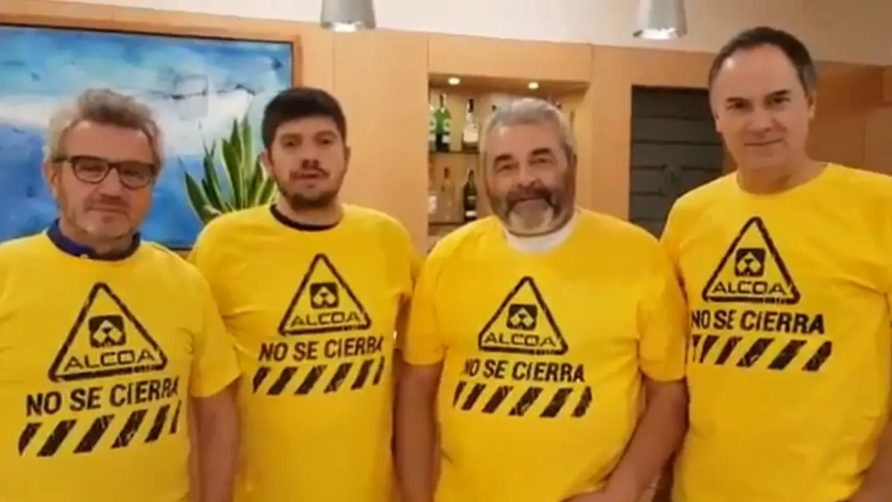 Los lobos apoyan a los trabajadores de Alcoa. TWITTER