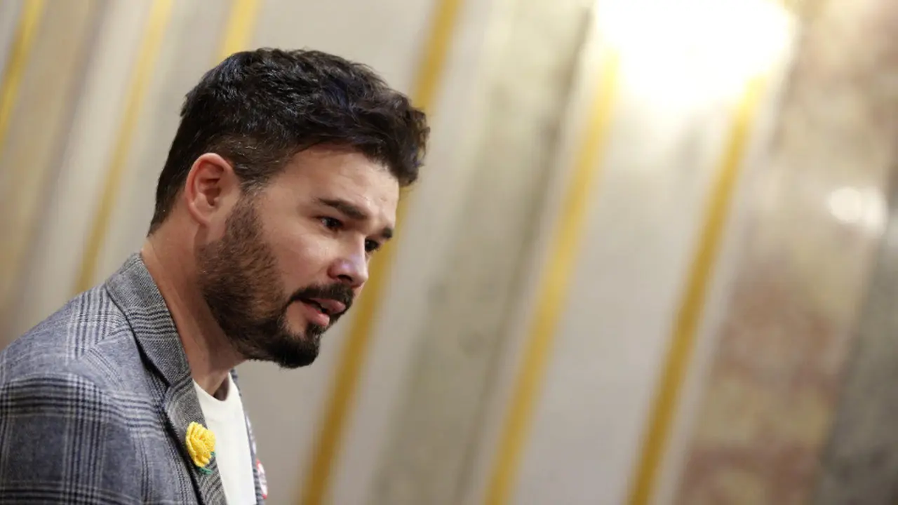 El portavoz de ERC Gabriel Rufi&aacute;n. JAVIER LIZ&Oacute;N (EFE)