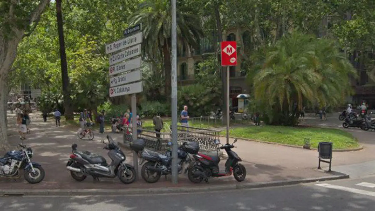 Estación de Urquinaona. GOOGLE MAPS